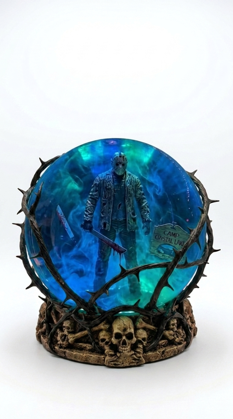 Jason Voorhees Horror Sphere Lamp